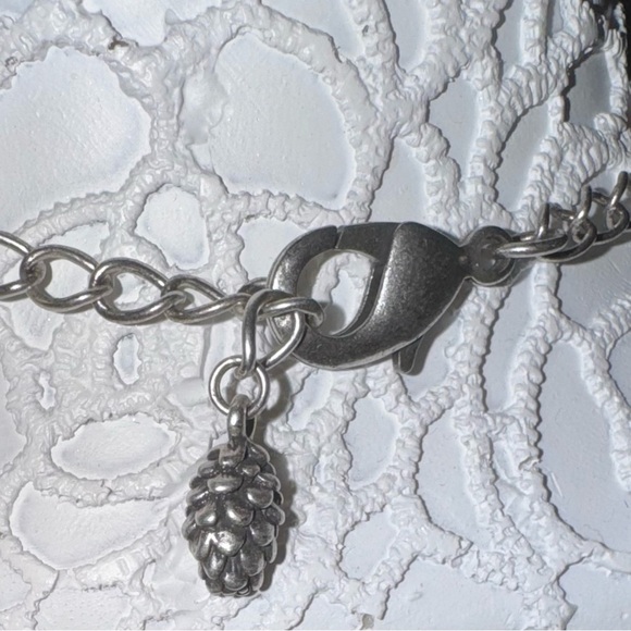 Big Sky Silver Turquoise & Wood Necklace 18”-21” - Picture 6 of 8